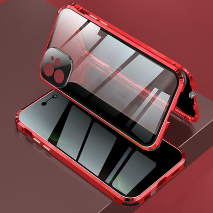 iPhone X / XS Red 360 Magnetic Tempered Glass Protective Case
