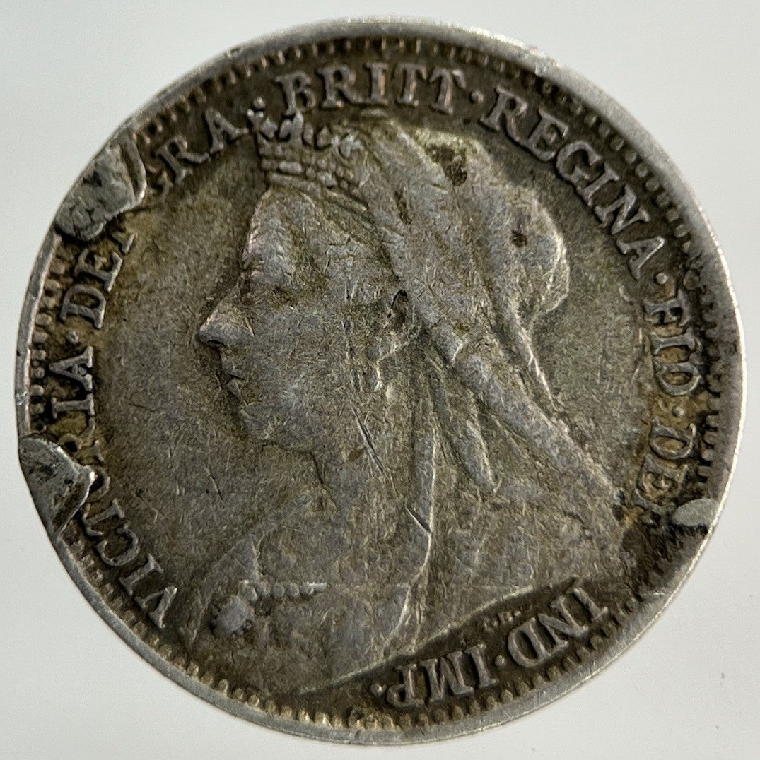 1901 Victoria Threepence Silver Coin | Fine Collectable Grade