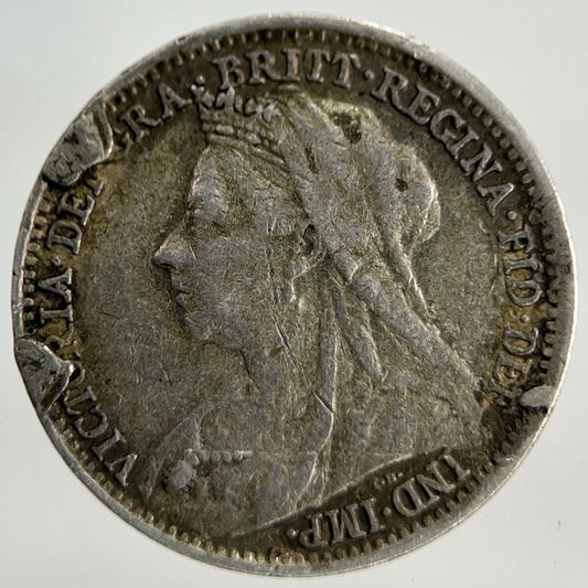 1901 Victoria Threepence Silver Coin | Fine Collectable Grade