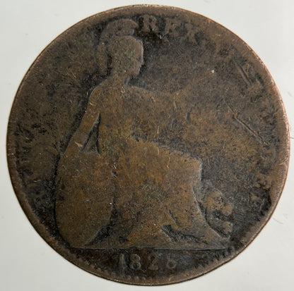 1826 George IV Farthing Coin | Worn Grade