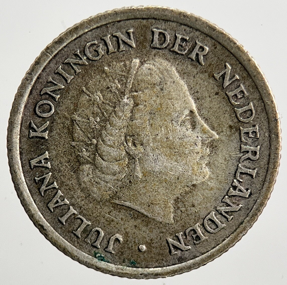 1959 Netherlands 1/10 Gulden Silver Coin | Fine Collectable Grade