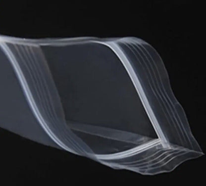 100 x 40mm x 40mm Grip Seal Clear Plastic Storage Bags - UK Premium Stock