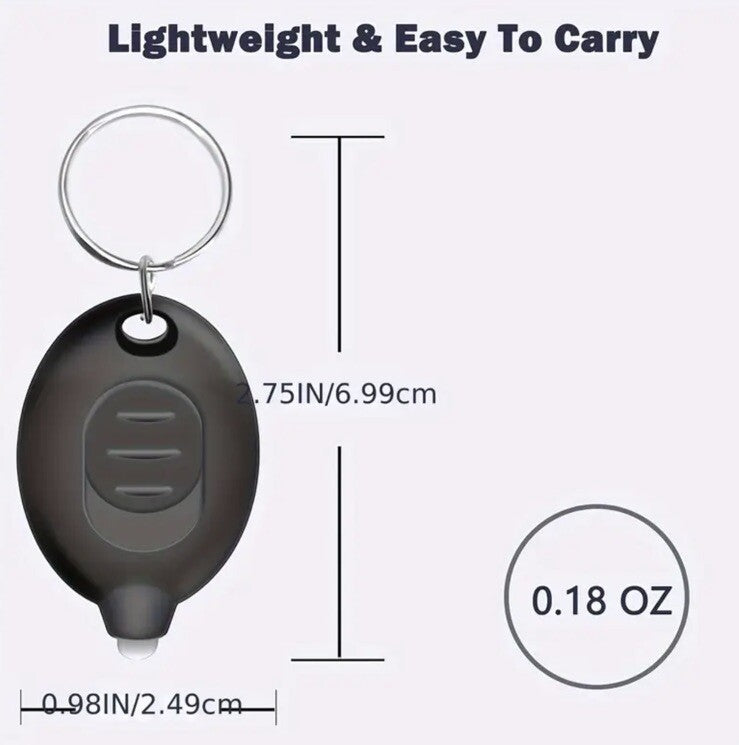 Mini Blue LED Torch Flash - Light Lightweight Keyring Premium Keychain Gift UK