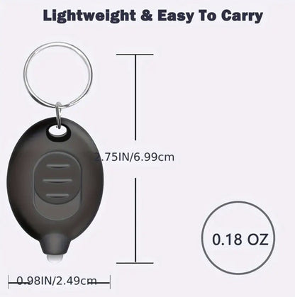 Mini Blue LED Torch Flash - Light Lightweight Keyring Premium Keychain Gift UK