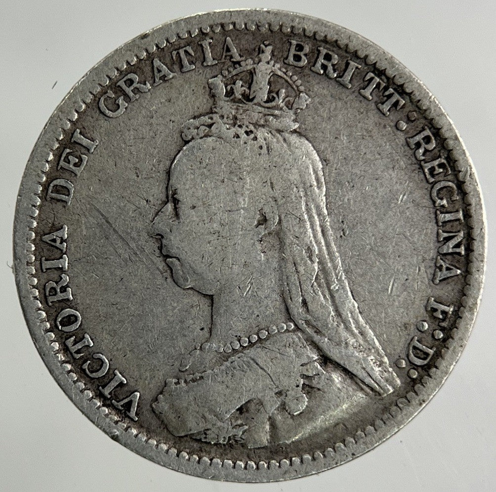 1889 Victoria Threepence Silver Coin | Collectable Grade