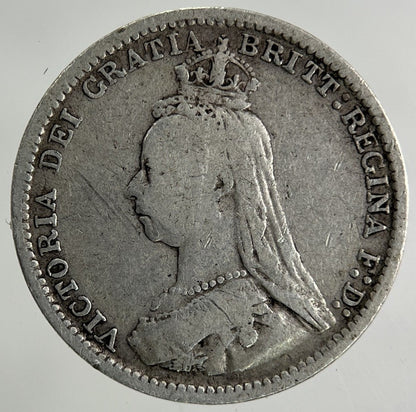 1889 Victoria Threepence Silver Coin | Collectable Grade