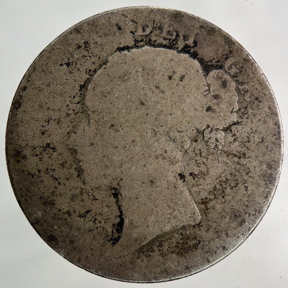 British Victoria Half - Crown Silver Coin | Fair Grade