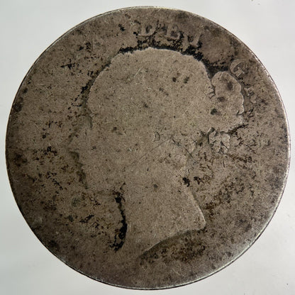 British Victoria Half - Crown Silver Coin | Fair Grade