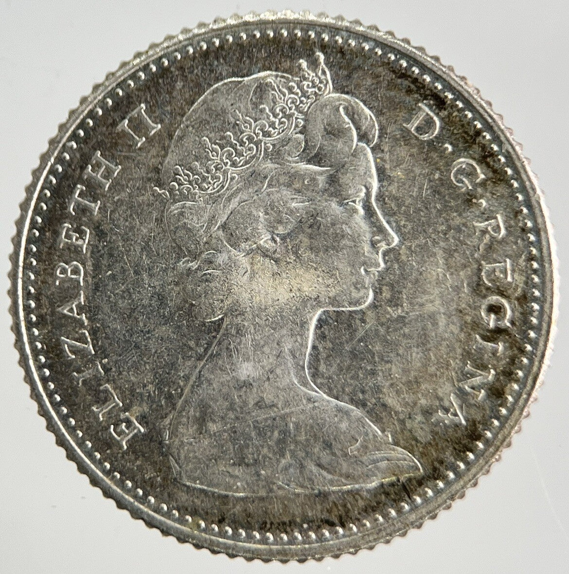 1867 - 1967 Canadian 10 Cents Silver Coin | Very High Grade | a1847