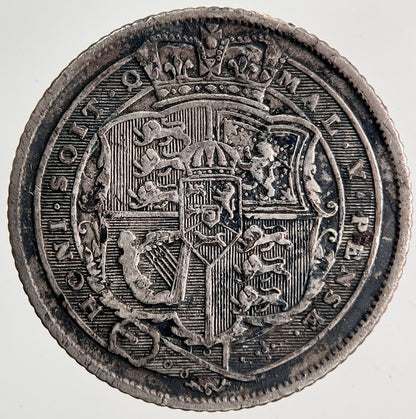 1818 George III Sixpence Silver Coin | Fine Collectable Grade | a6852