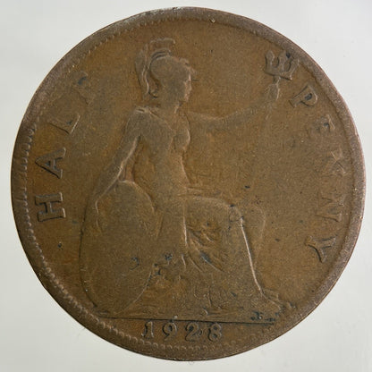 1928 George V Half - Penny Coin | Collectable Grade