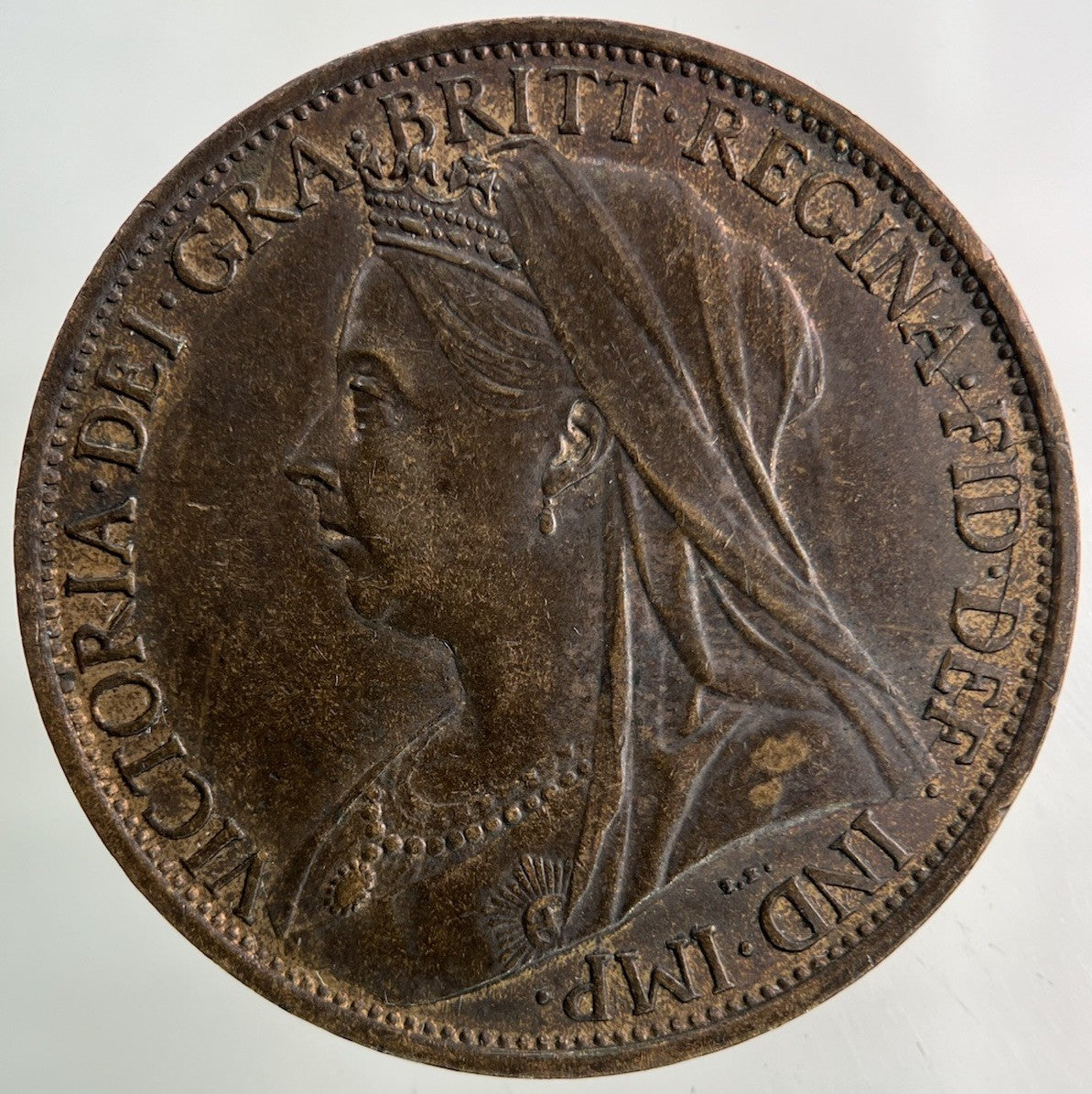1901 Victoria One Penny Coin | Very High Grade