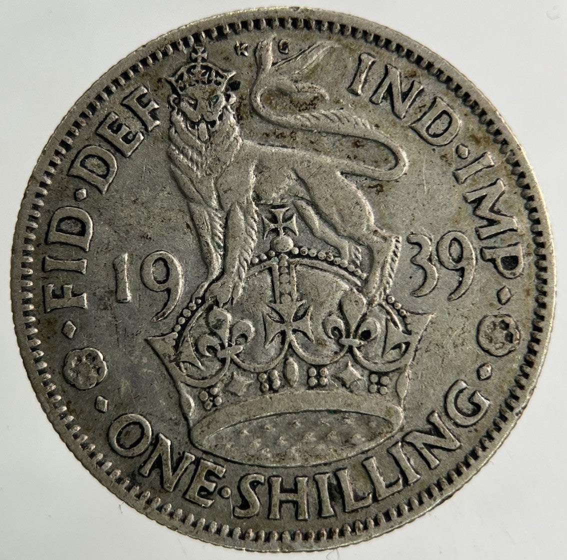 1939 George VI Shilling Silver Coin | Fine Collectable Grade