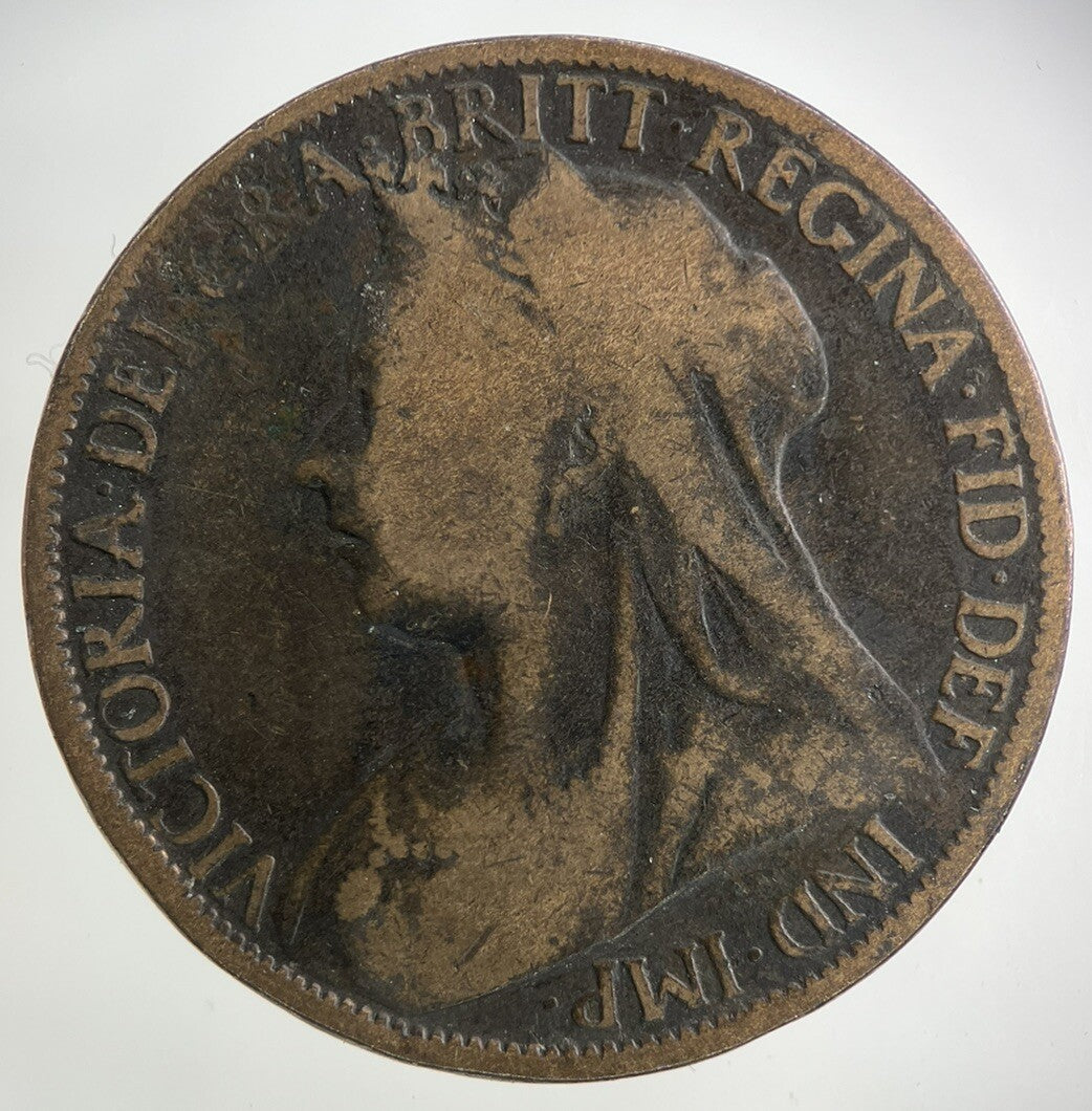 1896 Victoria One Penny Coin | Collectable Grade