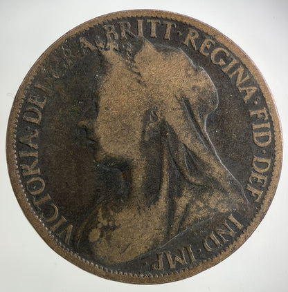 1896 Victoria One Penny Coin | Collectable Grade