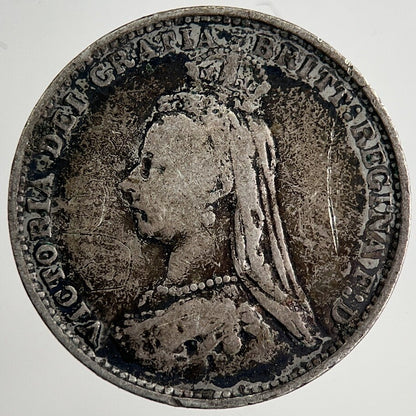 1887 Victoria Threepence Silver Coin | Fine Collectable Grade | a8502