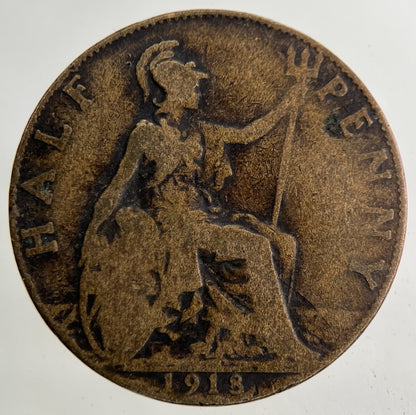 1918 George V Half - Penny Coin | Collectable Grade