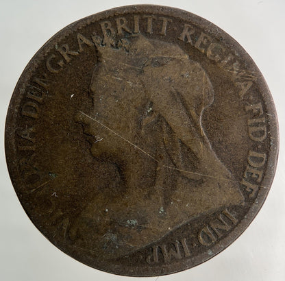 1899 Victoria One Penny Coin | Collectable Grade