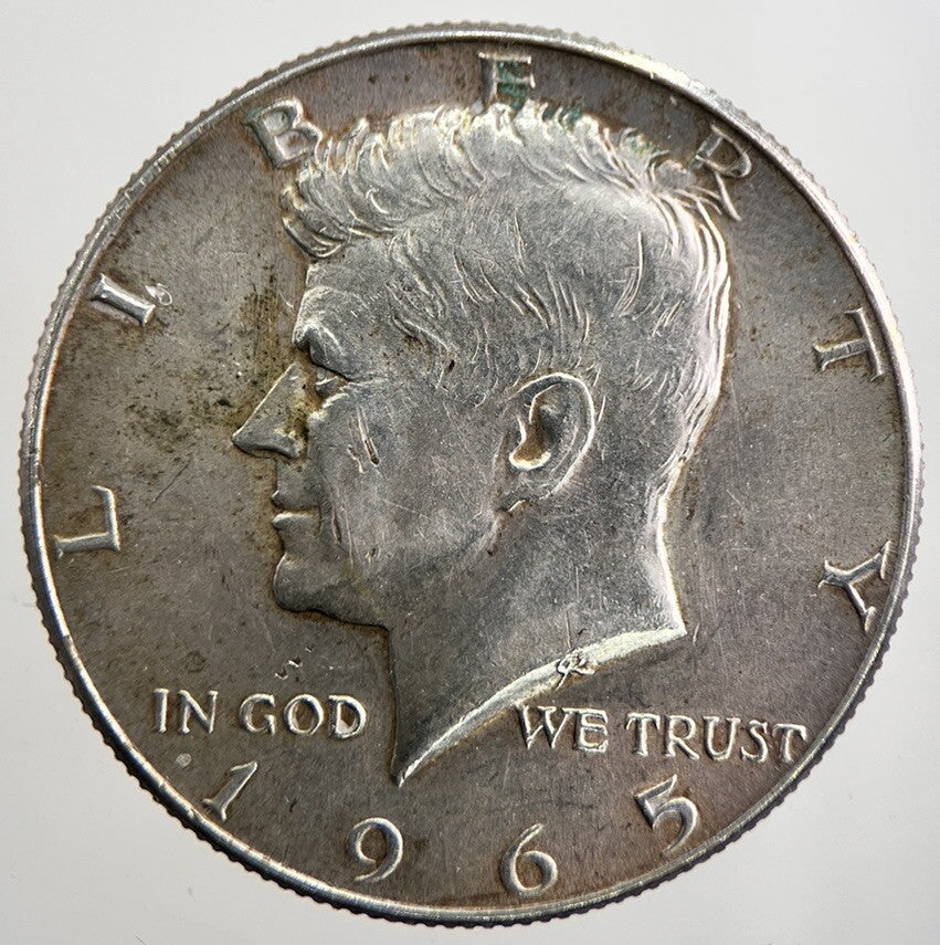 1965 US Kennedy Half Dollar Silver Coin | Fine Collectable Grade | a1207