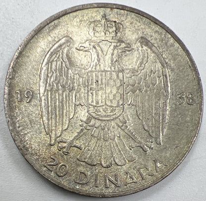20 Dinara | Yugoslavia Silver Coin | Collectable Grade | a879