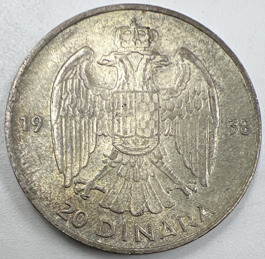 20 Dinara | Yugoslavia Silver Coin | Collectable Grade | a879