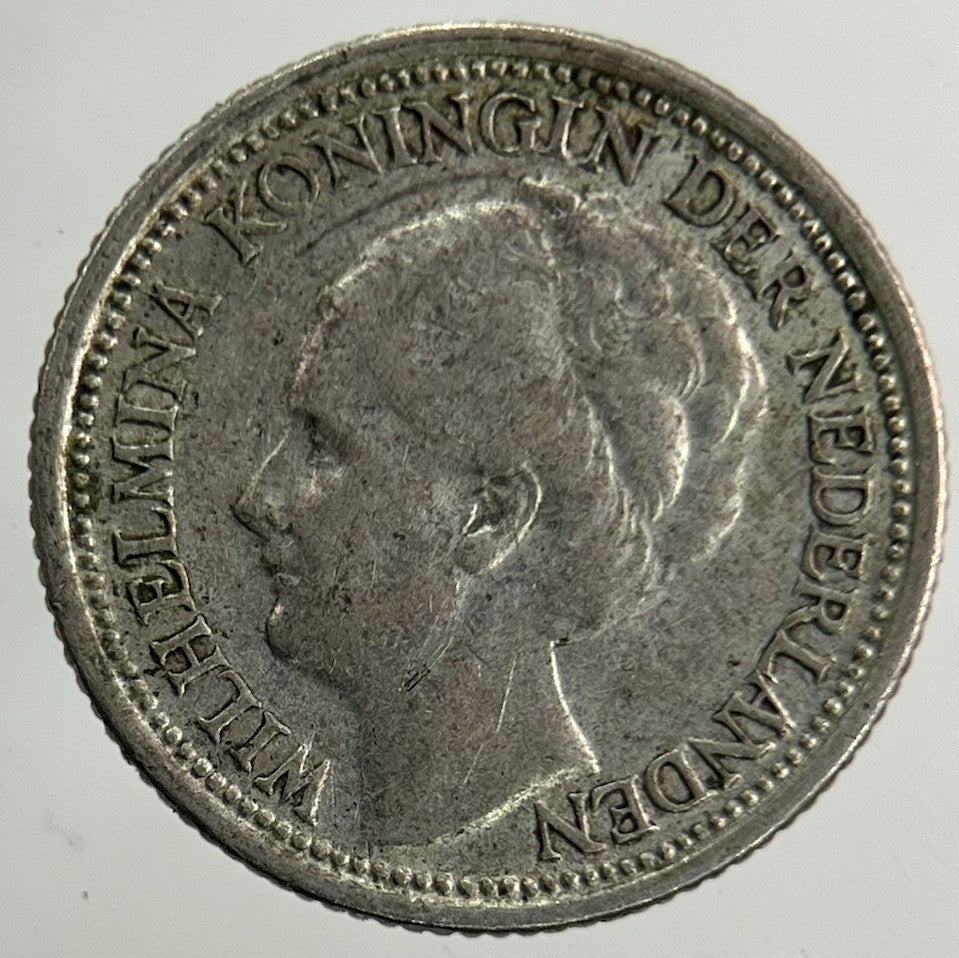1939 Netherlands 10 Cents Silver Coin | Fine Collectable Grade