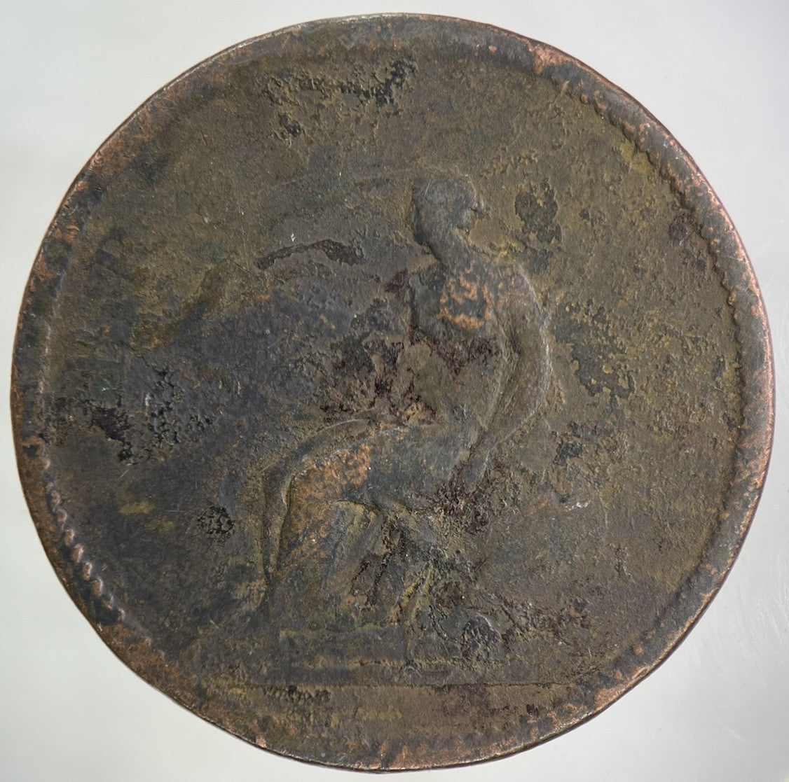 British George III 3rd One Penny Coin | Worn Grade