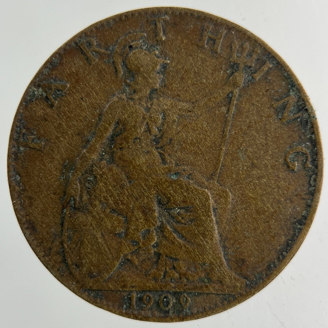 1909 Edward VII Farthing Coin | Fair Grade
