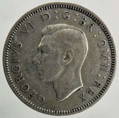 1944 George VI Shilling Silver Coin | Fine Collectable Grade