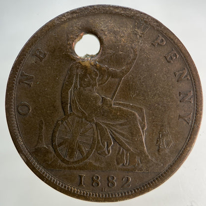 1882 - H Victoria One Penny Coin | Collectable Grade