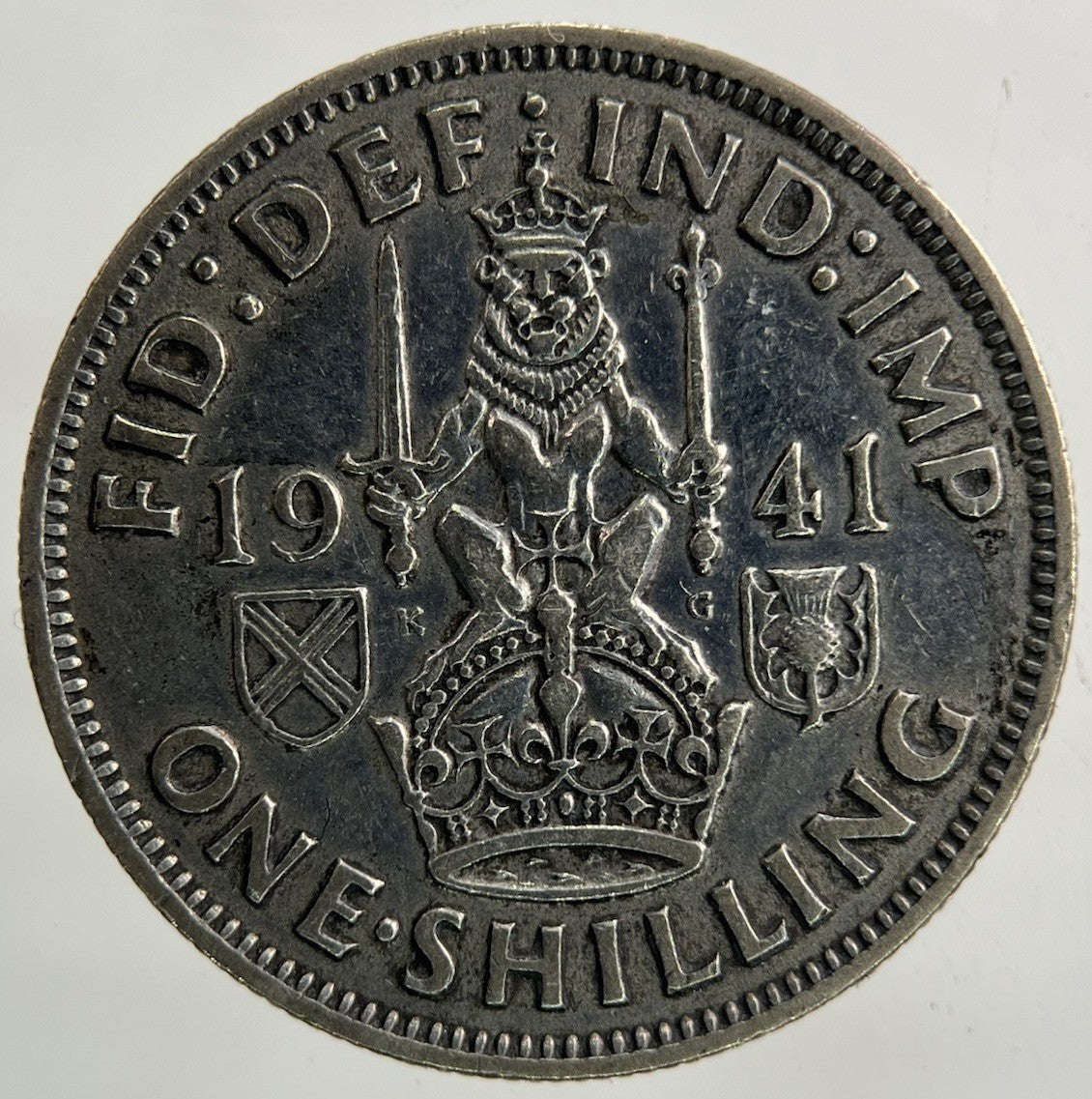 1941 George VI Shilling Silver Coin | Fine Collectable Grade