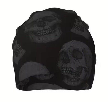 Mens Black Slouch Beanie Hat Vintage Thin Cool Summer Skull Cap UK