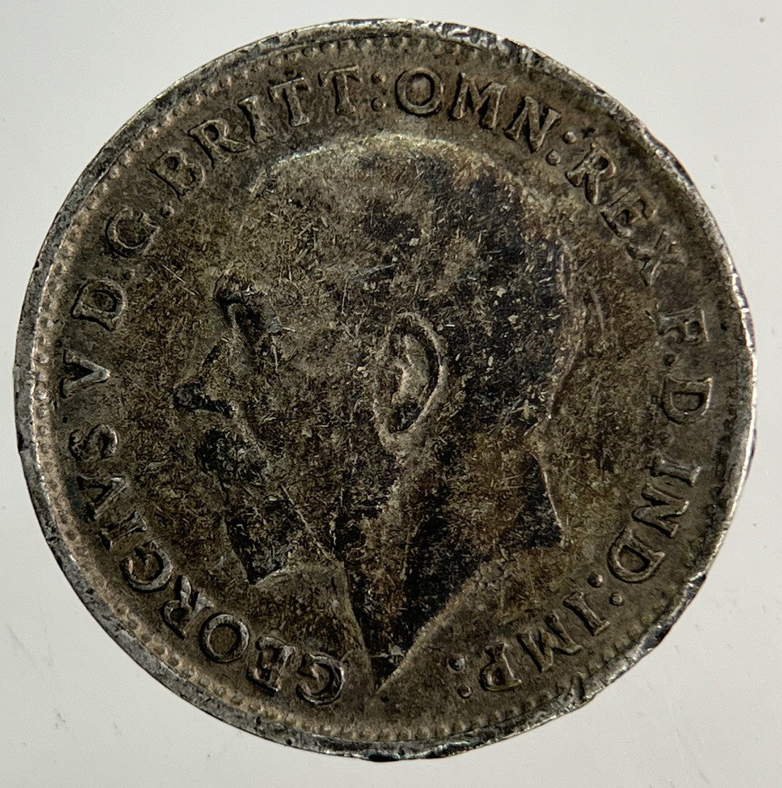 1917 George V Threepence Silver Coin | Fine Collectable Grade