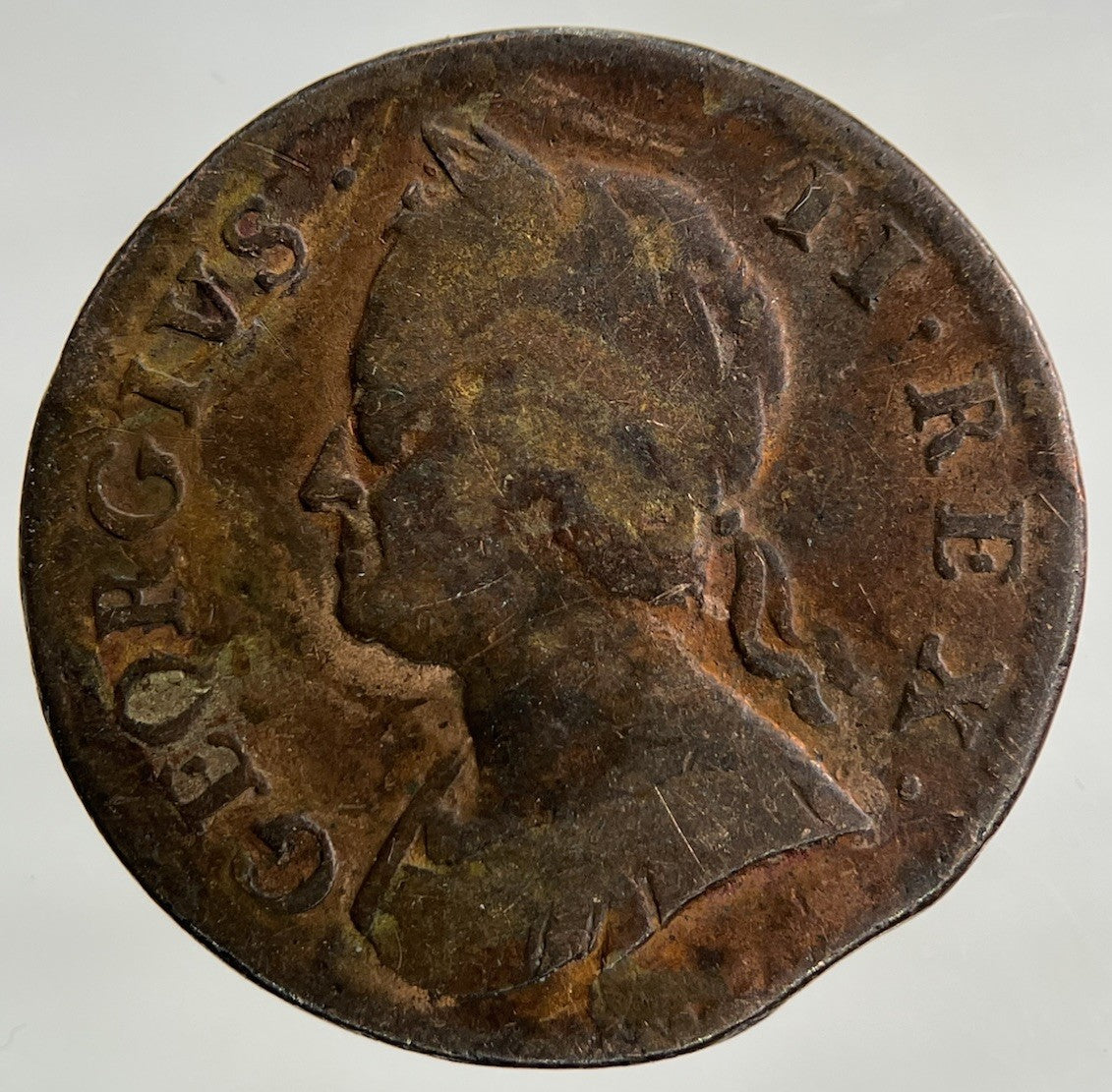 1754 George II 2nd Farthing Coin | Collectable Grade