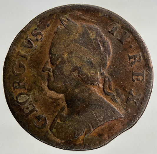 1754 George II 2nd Farthing Coin | Collectable Grade
