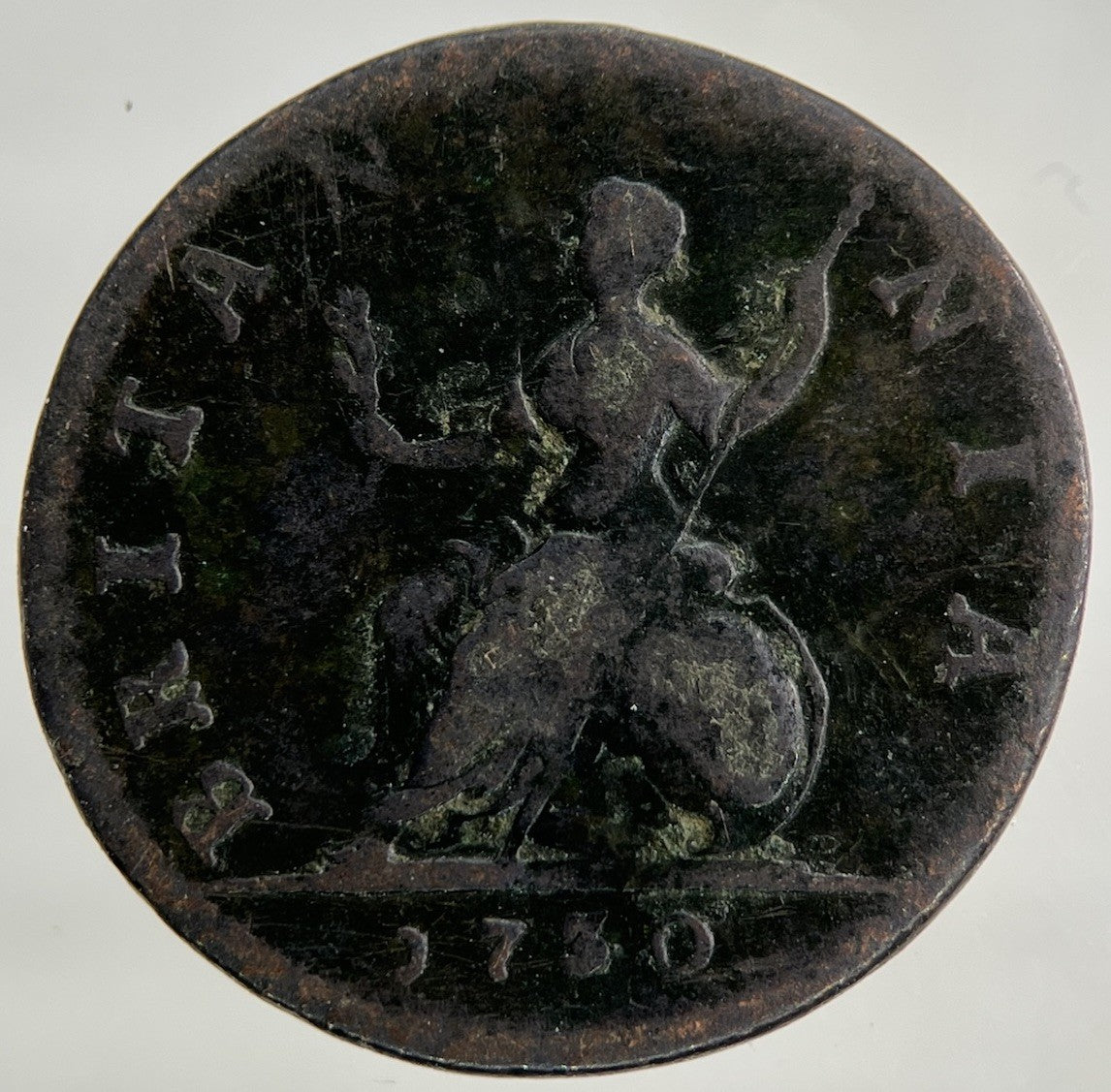 1730 George II 2nd Farthing Coin | Collectable Grade