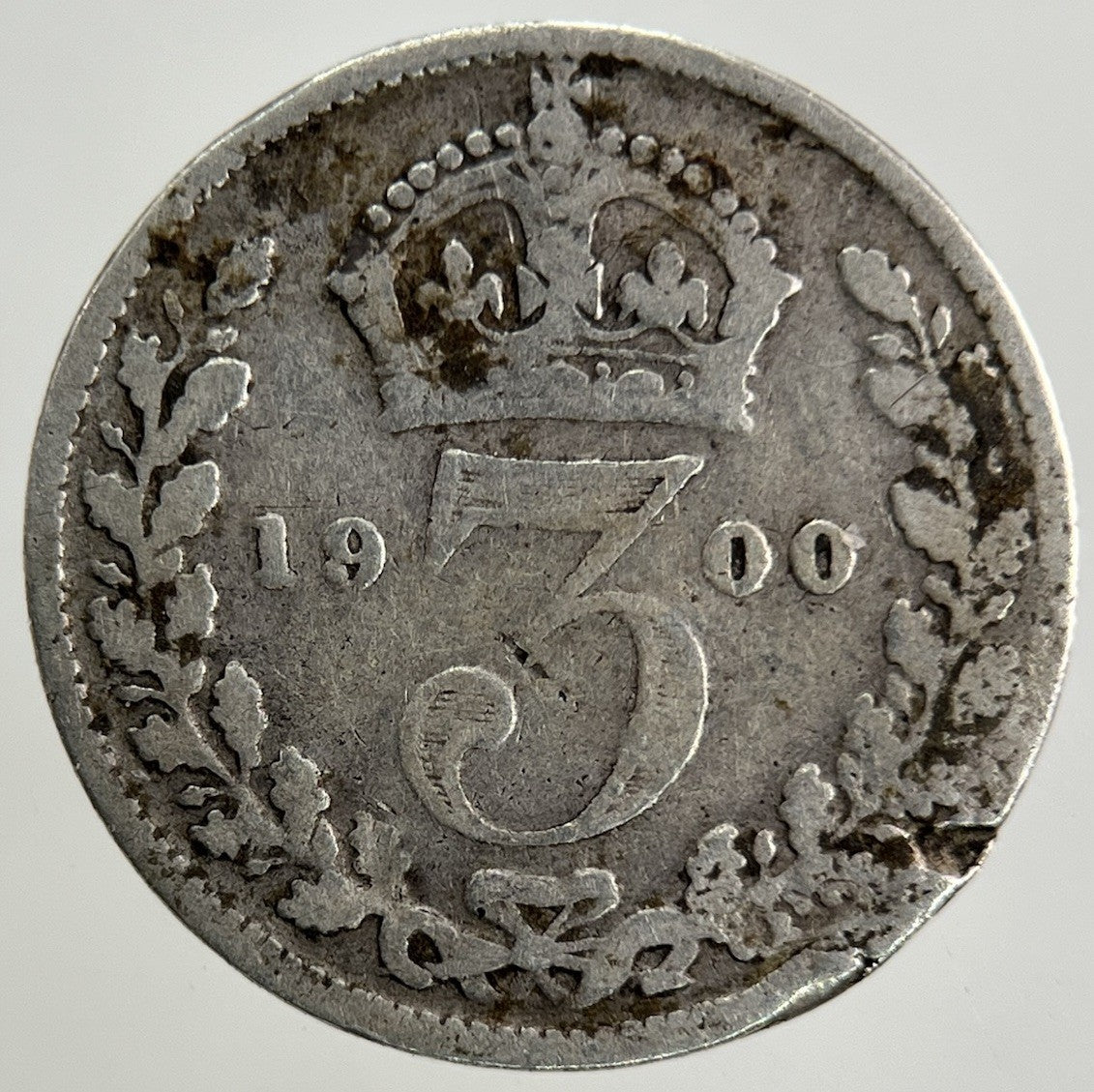 1900 Victoria Threepence Silver Coin | Collectable Grade