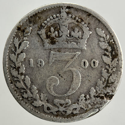 1900 Victoria Threepence Silver Coin | Collectable Grade