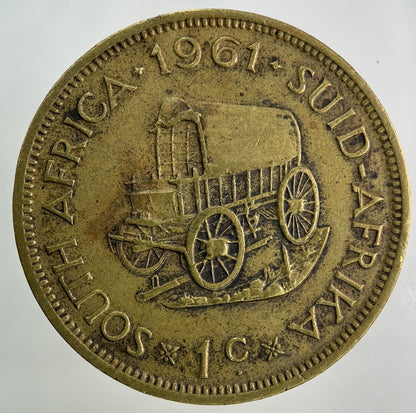 1961 South Africa 1 Cent Coin | Fine Collectable Grade