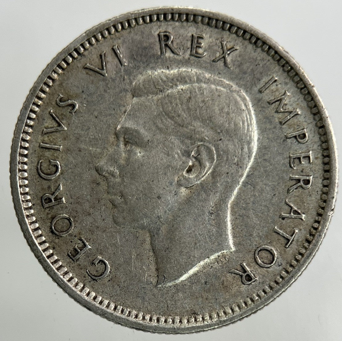 1943 South Africa Sixpence Silver Coin | Very High Grade
