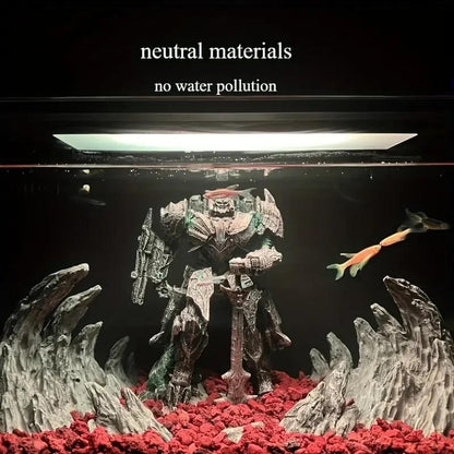 Aquarium Fish Tank Robot Sculpture Figurine For Freshwater & Saltwater Tanks UK