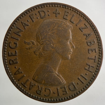 1959 Elizabeth II 2nd Half - Penny Coin | Fine Collectable Grade