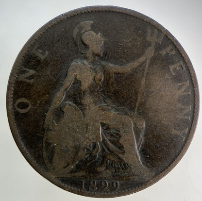 1899 Victoria One Penny Coin | Collectable Grade