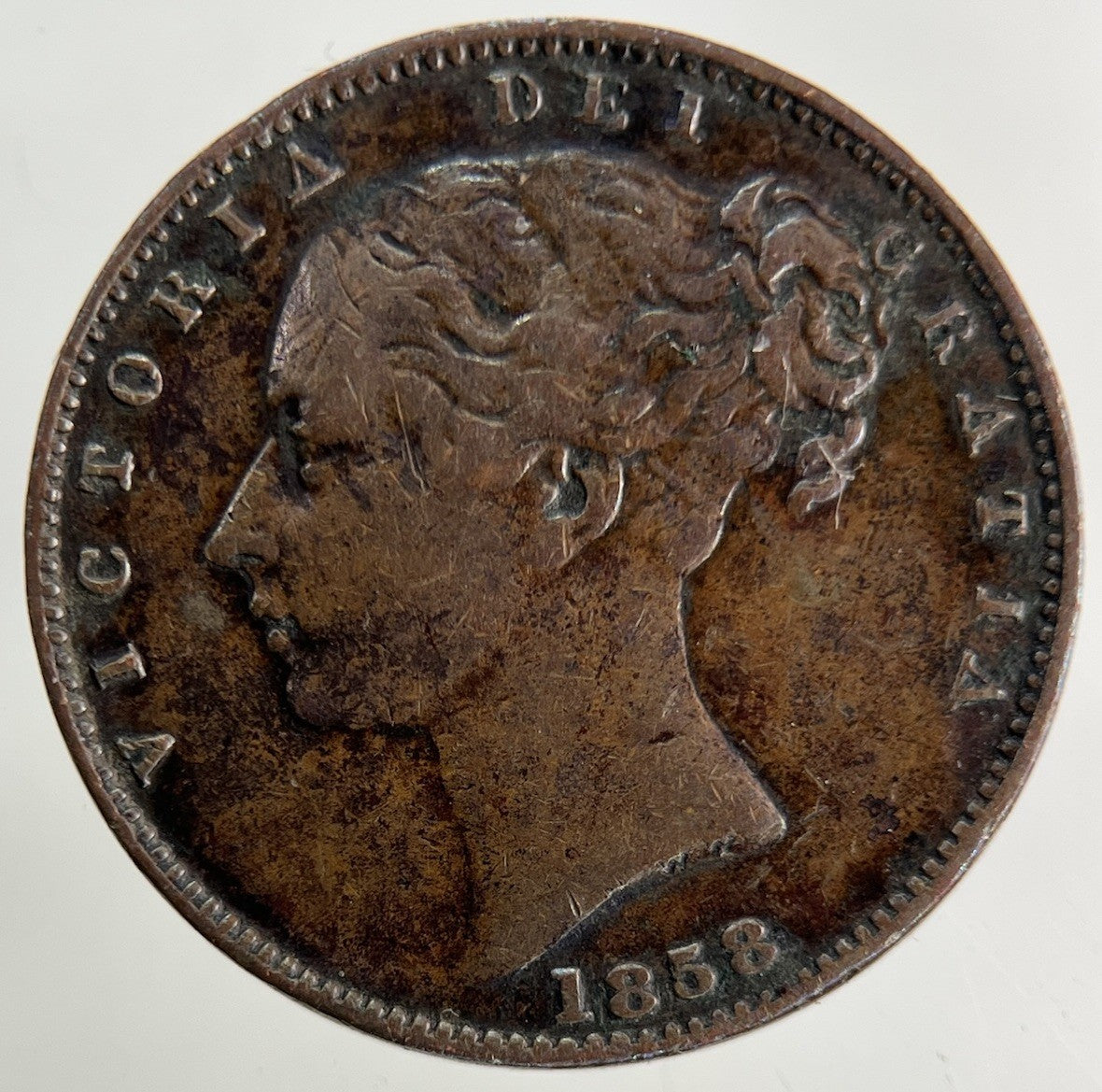 1858 Victoria Farthing Coin | Fine Collectable Grade