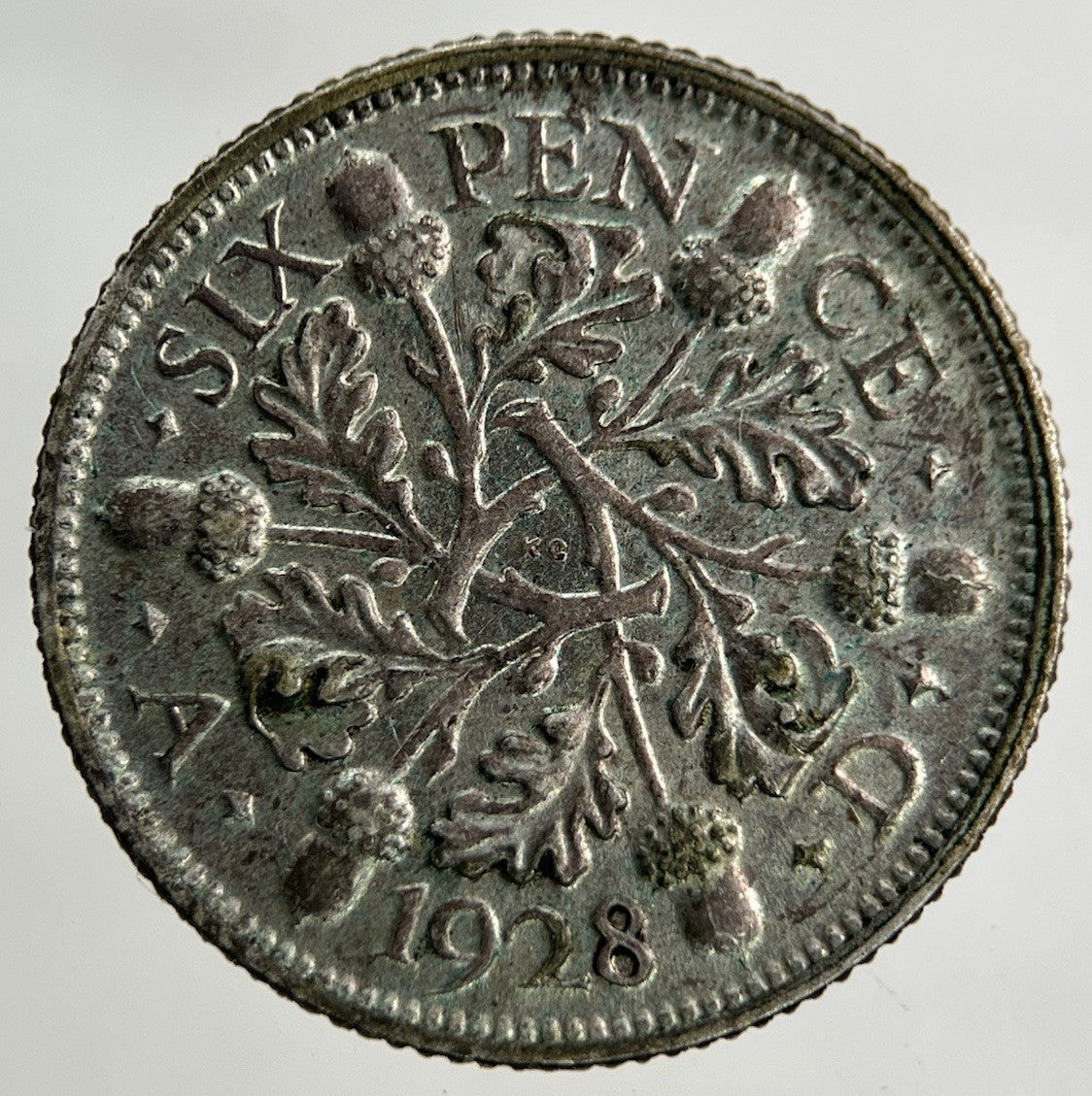 1928 George V Sixpence Silver Coin | Fine Collectable Grade