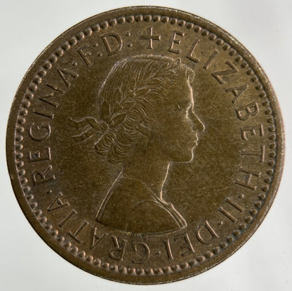 1954 Elizabeth II 2nd Wren Farthing Coin | Fine Collectable Grade