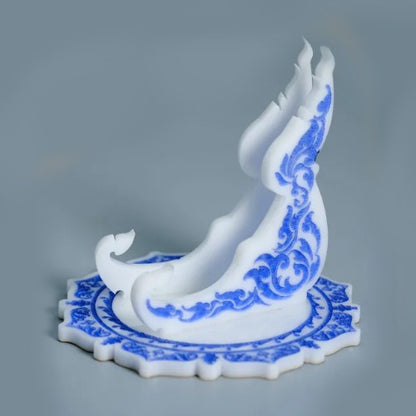 White & Blue 1oz Silver or Gold Coins / Amulet / Medal Display Stand