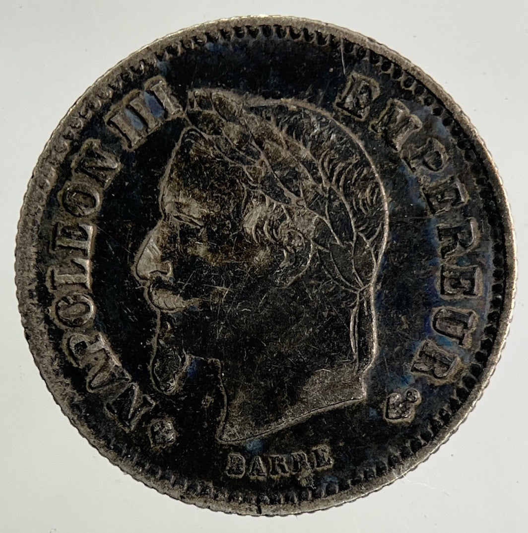 1867 France 20 Centimes Silver Coin | Fine Collectable Grade