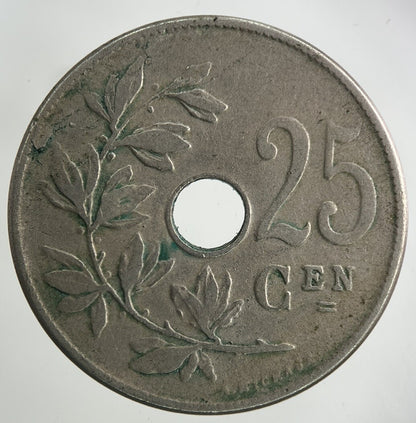 1910 Belgium 25 Centimes Coin | Collectable Grade