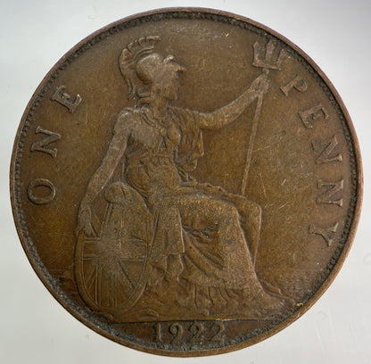 1922 George V One Penny Coin | Collectable Grade